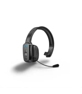 Bluetooth Headset, 60hrs Noise Canceling V5.2 Over Head Headphones, Single Ear Trucker Wireless Headset with Mic, Mute Button, Multipoint, for Phones PC Computer Truck Driver Office Work – Black