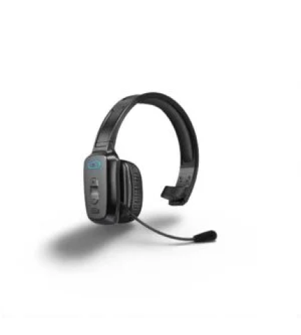 Bluetooth Headset, 60hrs Noise Canceling V5.2 Over Head Headphones, Single Ear Trucker Wireless Headset with Mic, Mute Button, Multipoint, for Phones PC Computer Truck Driver Office Work – Black
