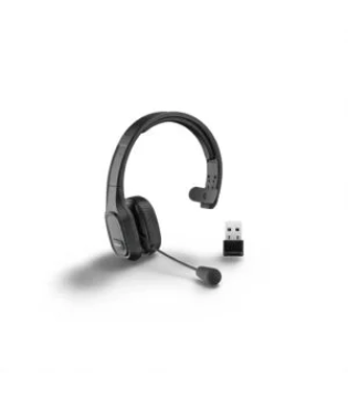 COMEXION Trucker Bluetooth Headset V5.0, Wireless Headset with Noise Canceling&Mute Microphone for Cell Phones, On Ear Bluetooth Headphone for Computer, Zoom Meetings, Skype, Home Office
