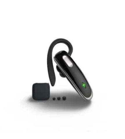 Bluetooth Headset, V5.1 Ultralight Wireless Handsfree Earpiece Cell Phone with Noise Cancellation Microphone for PC Tablet/Laptop Computer, Headphones for Trucker/Driver/Business- Black